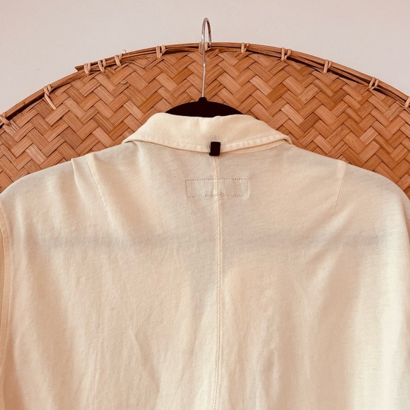 WOMEN’s RAG & BONE CLASSIC 100% COTTON BUTTER YELLOW POLO TENNIS-CORE SHIRT - Picture 5 of 8